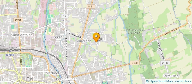 localisation de l'entreprise MADAME CLAIRE MARTINEZ  AUREILHAN