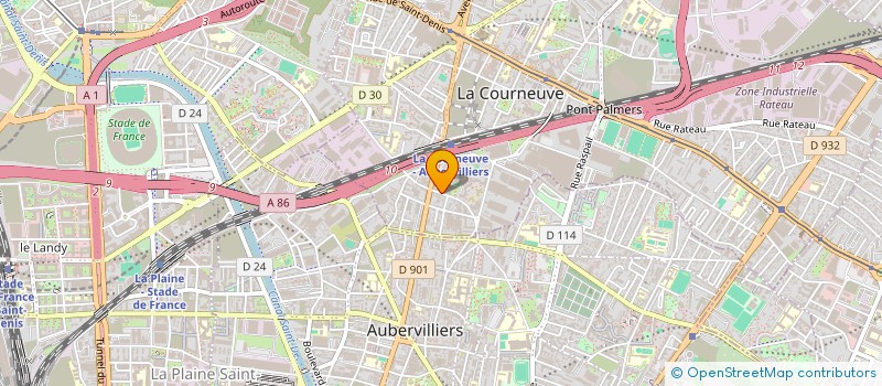 localisation de l'entreprise MADAME CLAIRE MARTININQUE à LA COURNEUVE