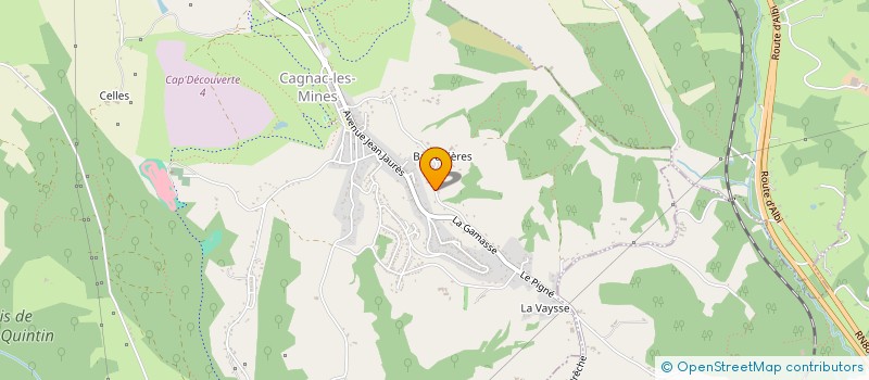 localisation de l'entreprise MADAME CLAIRE MARTY  CAGNAC-LES-MINES