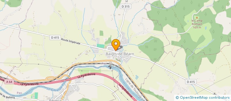 localisation de l'entreprise MADAME CLAIRE MARZAT  BAIGTS-DE-BEARN