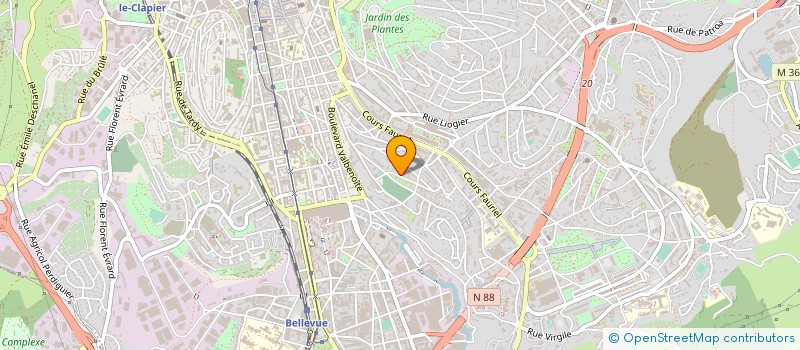localisation de l'entreprise MADAME CLAIRE MASSON à SAINT-ETIENNE