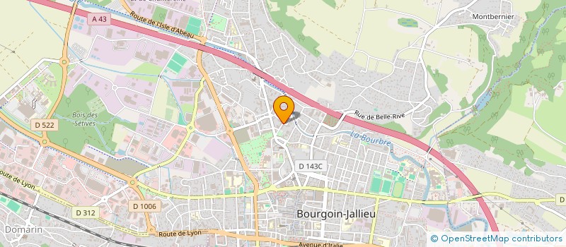 localisation de l'entreprise MADAME CLAIRE MATHIEU  BOURGOIN-JALLIEU