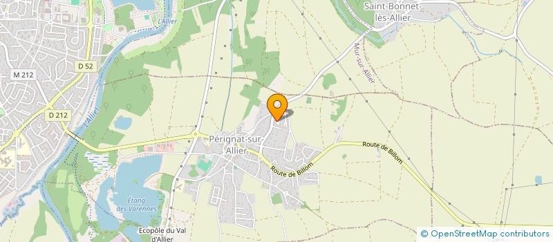 localisation de l'entreprise MADAME CLAIRE MATHIEU  PERIGNAT-SUR-ALLIER