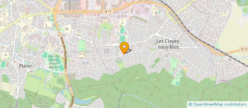 localisation de l'entreprise MADAME CLAIRE MAUNIER à LES CLAYES-SOUS-BOIS