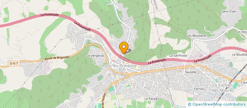 localisation de l'entreprise MADAME CLAIRE MAZET  LE LUC