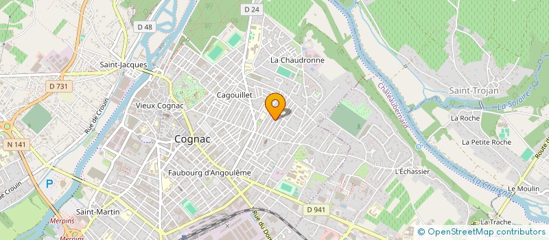 localisation de l'entreprise MADAME CLAIRE MCBRIDE à COGNAC