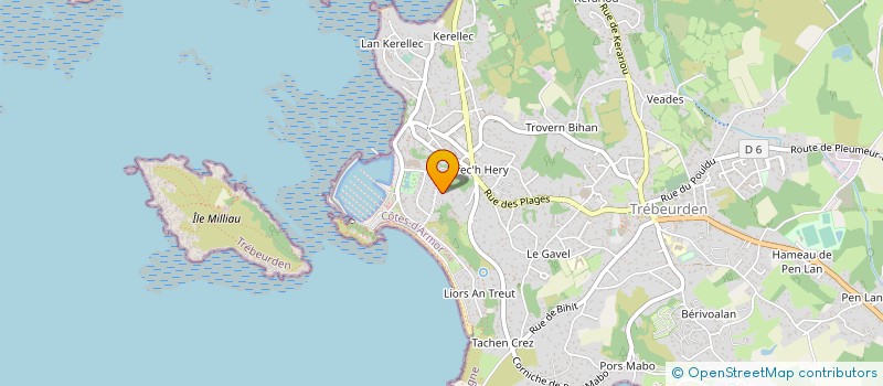 localisation de l'entreprise MADAME CLAIRE MEHAIGNERY  TREBEURDEN