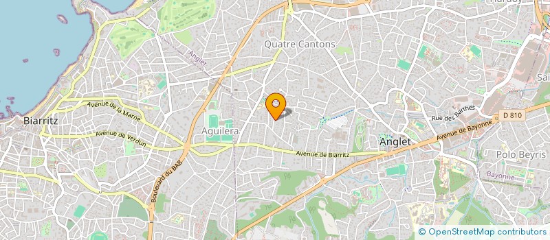 localisation de l'entreprise MADAME CLAIRE MELUL  ANGLET