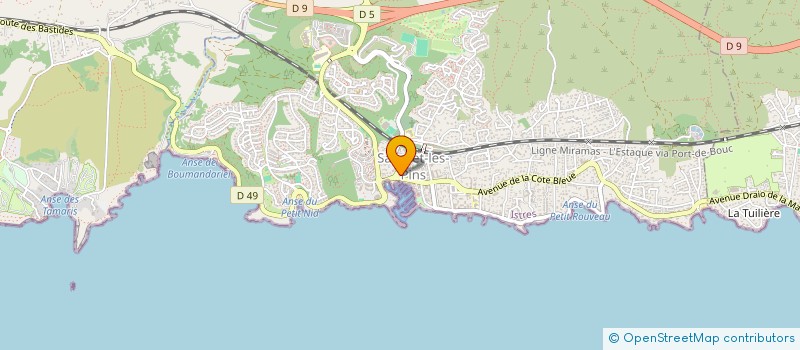 localisation de l'entreprise MADAME CLAIRE MENAHEM  SAUSSET-LES-PINS