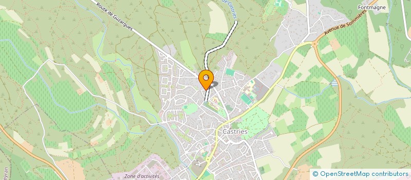 localisation de l'entreprise MADAME CLAIRE MERCADIER  CASTRIES