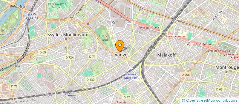 localisation de l'entreprise MADAME CLAIRE MERIENNE  VANVES