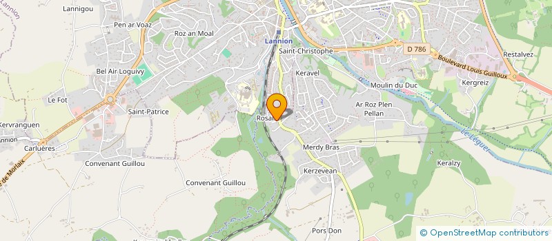 localisation de l'entreprise MADAME CLAIRE MESCAM  PLOUBEZRE