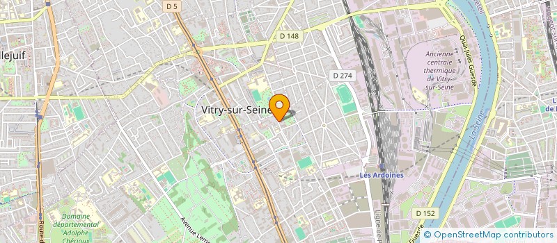 localisation de l'entreprise MADAME CLAIRE MEUNIER à VITRY-SUR-SEINE