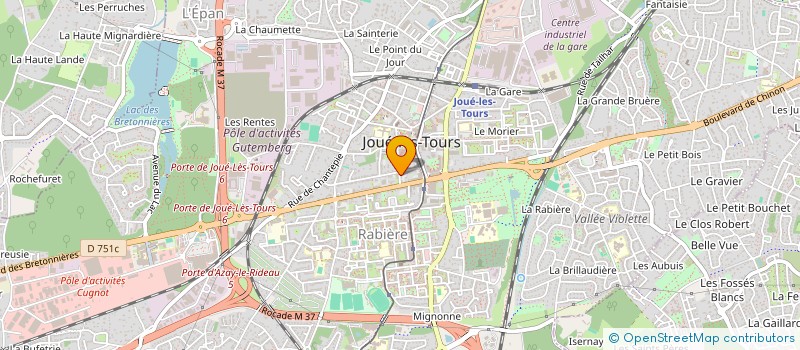 localisation de l'entreprise MADAME CLAIRE MICHELE DE LESCURE à JOUE-LES-TOURS