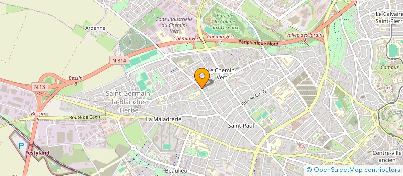localisation de l'entreprise MADAME CLAIRE MILLET  CAEN