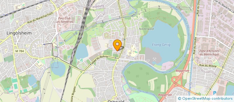 localisation de l'entreprise MADAME CLAIRE MILTENBERGER  OSTWALD