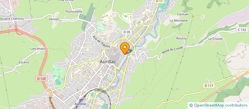 localisation de l'entreprise MADAME CLAIRE MONTAGNE à AURILLAC