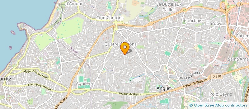 localisation de l'entreprise MADAME CLAIRE MONTEIL  ANGLET