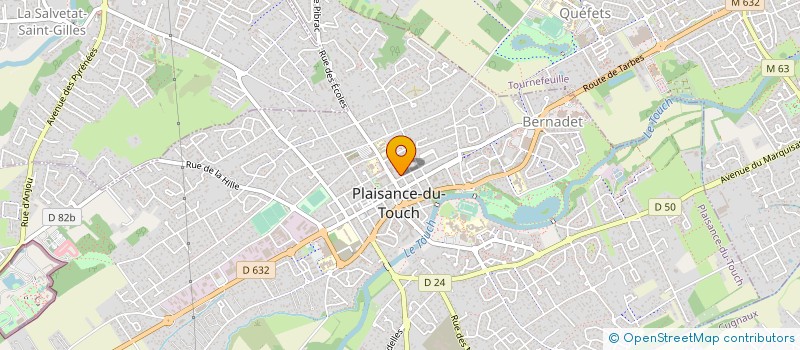 localisation de l'entreprise MADAME CLAIRE MONTILLET  PLAISANCE-DU-TOUCH