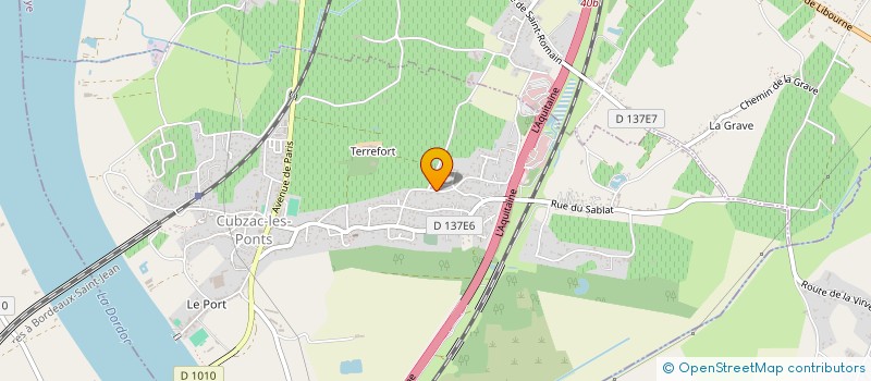 localisation de l'entreprise MADAME CLAIRE MONTSERRAT  CUBZAC-LES-PONTS