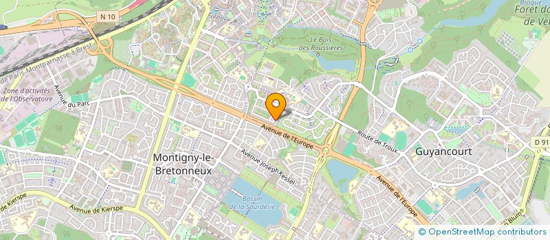 localisation de l'entreprise MADAME CLAIRE MORTREUX  GUYANCOURT