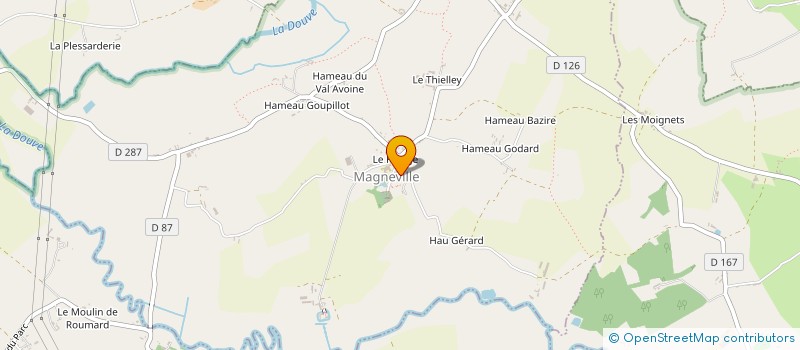 localisation de l'entreprise MADAME CLAIRE MOUCHEL DIT MUSCADIN  MAGNEVILLE