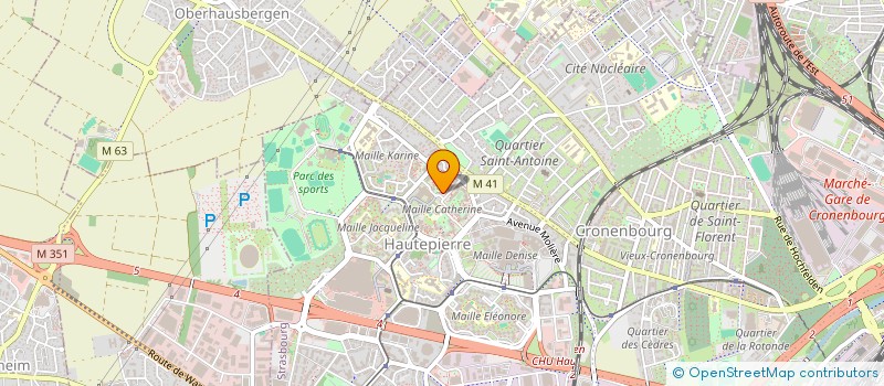 localisation de l'entreprise MADAME CLAIRE MOULET à STRASBOURG