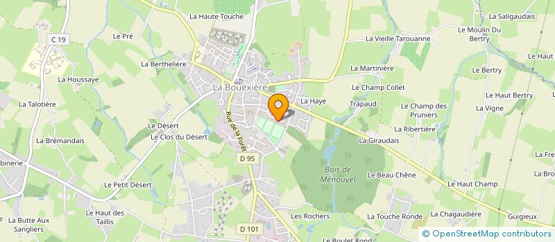 localisation de l'entreprise MADAME CLAIRE MOUNIER à LA BOUEXIERE