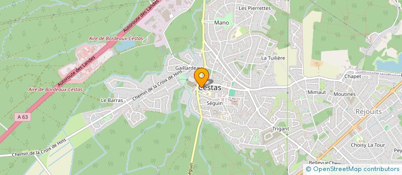 localisation de l'entreprise MADAME CLAIRE MOUSSUS  CESTAS