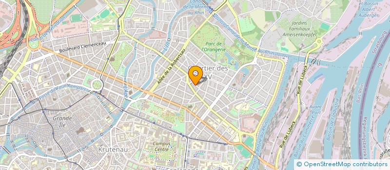 localisation de l'entreprise MADAME CLAIRE MULLER à STRASBOURG