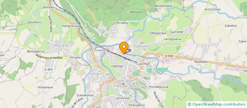 localisation de l'entreprise MADAME CLAIRE MULLIER  UHART-CIZE