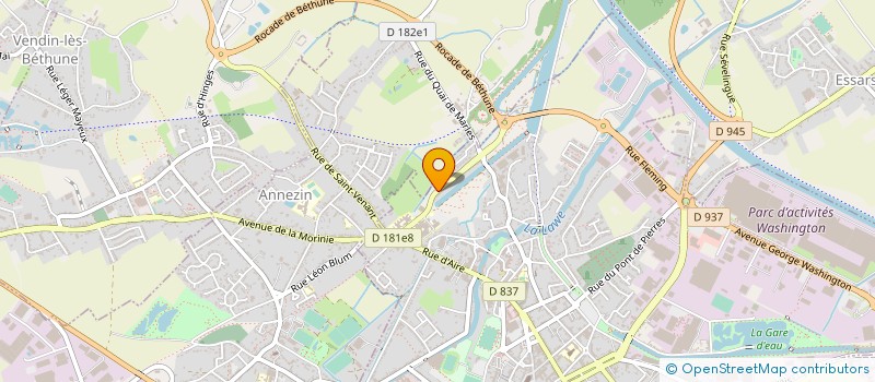 localisation de l'entreprise MADAME CLAIRE MUSIELAK  BETHUNE