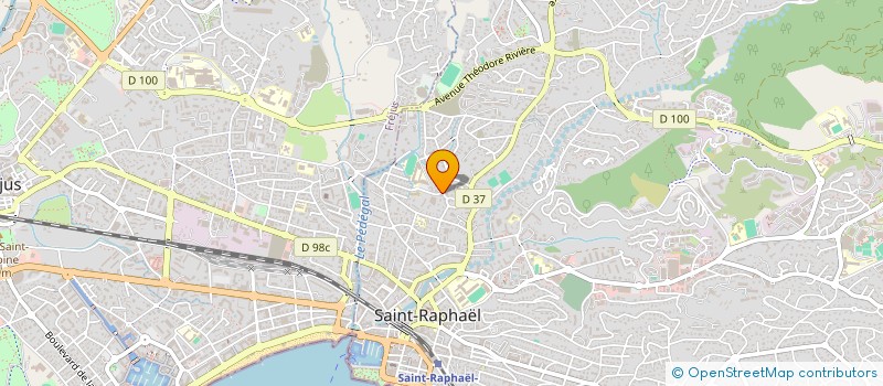 localisation de l'entreprise MADAME CLAIRE NAUDIN  SAINT-RAPHAEL