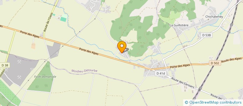 localisation de l'entreprise MADAME CLAIRE NAUDIN  MOIDIEU-DETOURBE