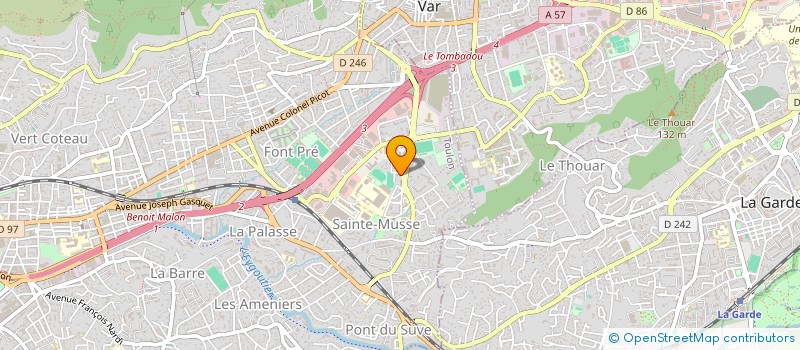 localisation de l'entreprise MADAME CLAIRE NAZZI à TOULON