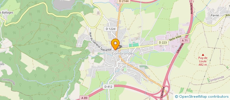 localisation de l'entreprise MADAME CLAIRE NESTE  COMBRONDE