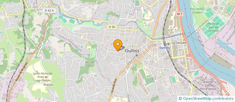 localisation de l'entreprise MADAME CLAIRE NICOL  OULLINS-PIERRE-BENITE