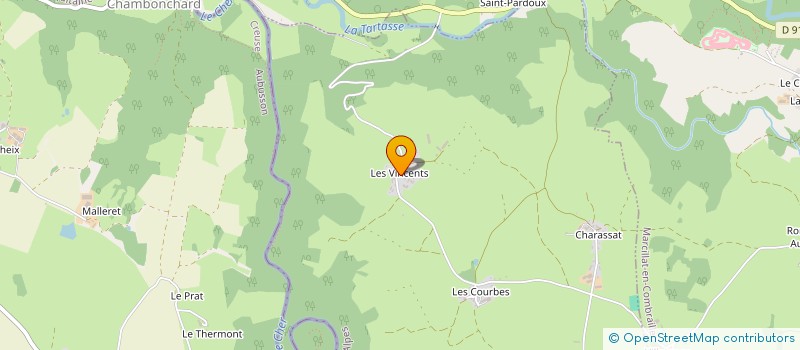 localisation de l'entreprise MADAME CLAIRE NICOLAS  SAINT-MARCEL-EN-MARCILLAT