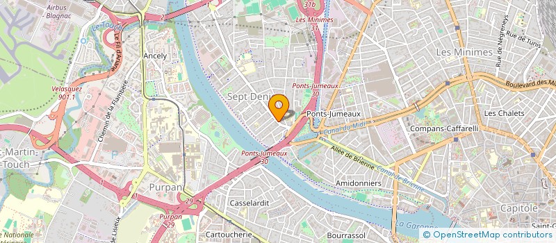 localisation de l'entreprise MADAME CLAIRE NICOLAS  TOULOUSE