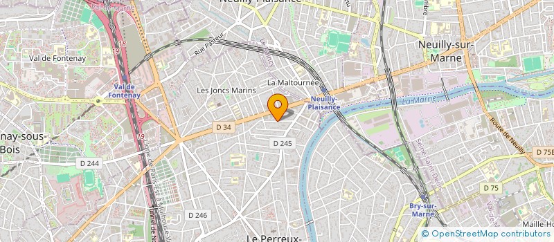 localisation de l'entreprise MADAME CLAIRE NIQUET à LE PERREUX-SUR-MARNE
