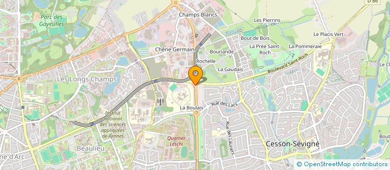 localisation de l'entreprise MADAME CLAIRE NOBILET  CESSON-SEVIGNE