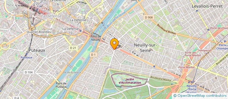localisation de l'entreprise MADAME CLAIRE O'HANA à NEUILLY-SUR-SEINE