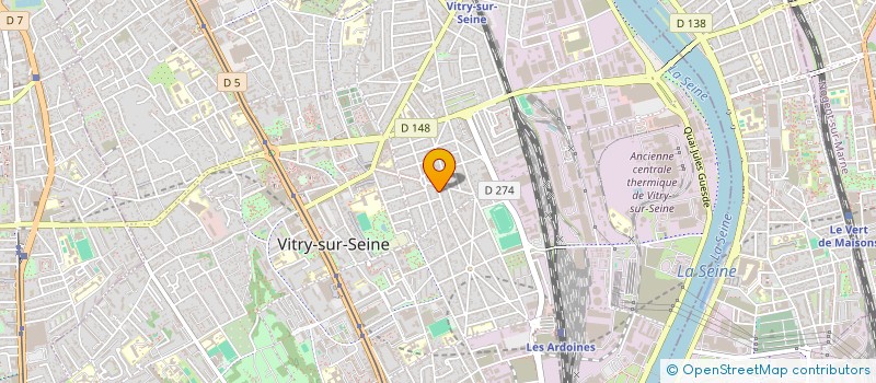 localisation de l'entreprise MADAME CLAIRE O'NEIL à VITRY-SUR-SEINE