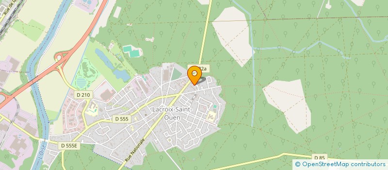 localisation de l'entreprise MADAME CLAIRE OBERT  LACROIX-SAINT-OUEN