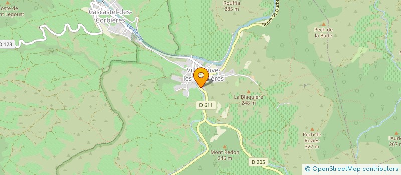 localisation de l'entreprise MADAME CLAIRE OLIVE  VILLENEUVE-LES-CORBIERES