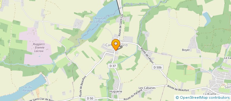 localisation de l'entreprise MADAME CLAIRE OLIVIER à SAINTE-FOY-DE-PEYROLIERES