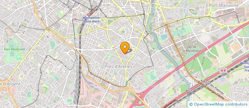 localisation de l'entreprise MADAME CLAIRE OLLAGNON à MONTPELLIER