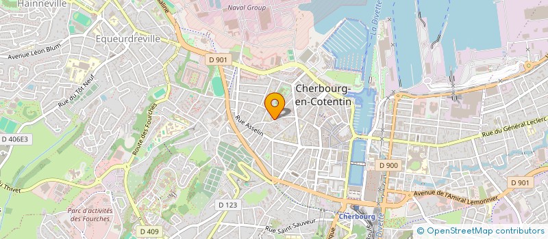 localisation de l'entreprise MADAME CLAIRE OLMEDO  CHERBOURG-EN-COTENTIN