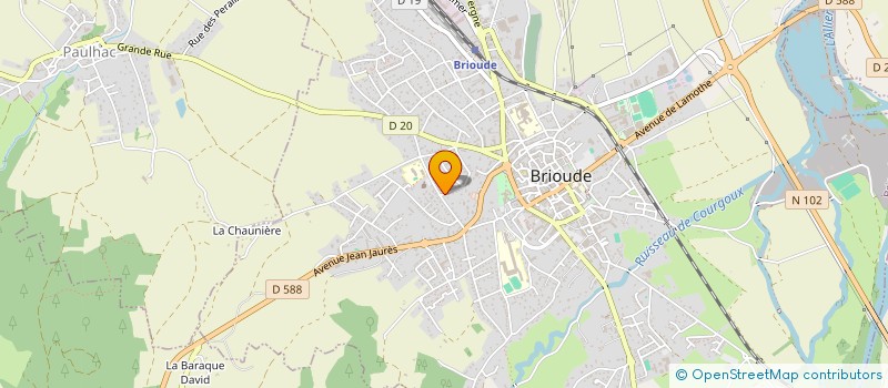 localisation de l'entreprise MADAME CLAIRE OMBRET  BRIOUDE