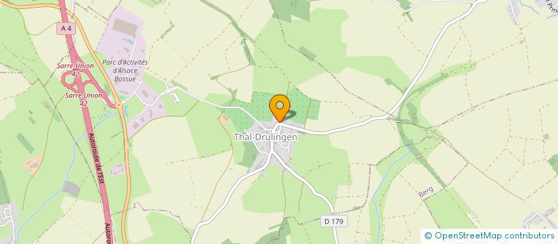 localisation de l'entreprise MADAME CLAIRE OSSWALD  THAL-DRULINGEN